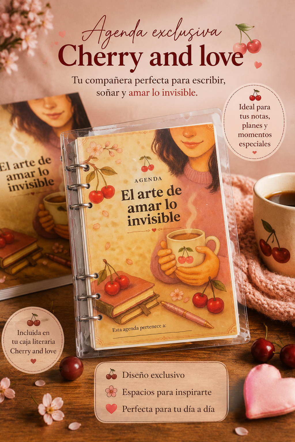 Agenda Artesanal Cherry & Love