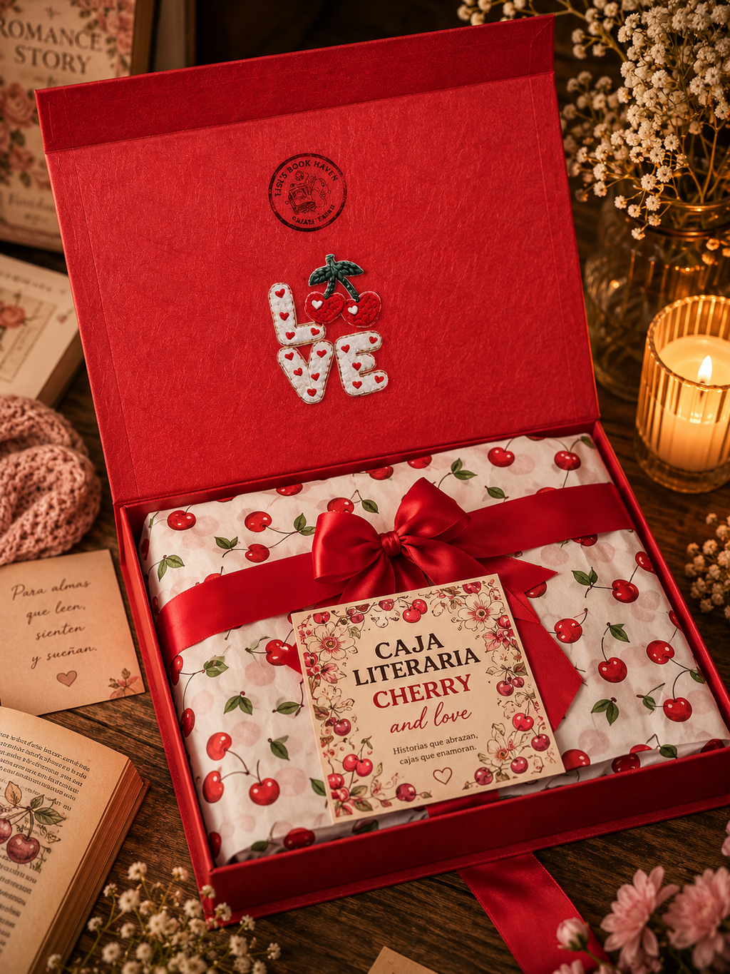 Caja Literaria Cherry and Love
